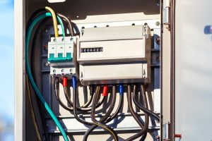 individual,introductory,electrical,panel.,introductory,electrical,box,with,three phase,electricity